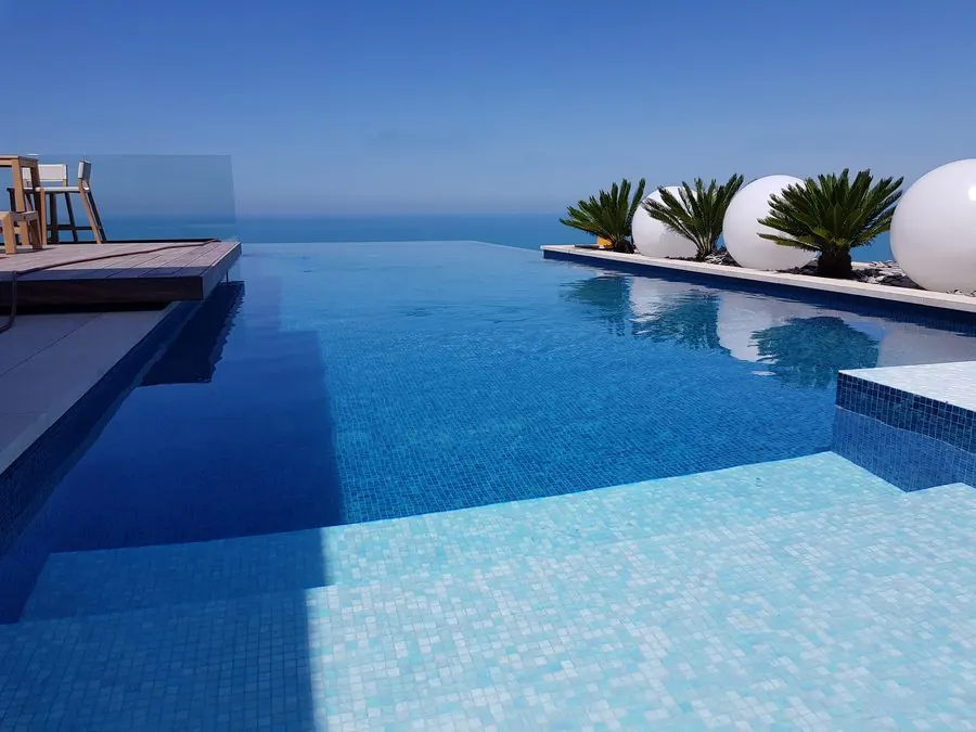 Luxury infinity pool — coastal New Zealand