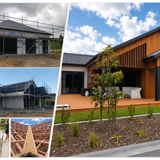 New home build from frame to finished house — Auckland