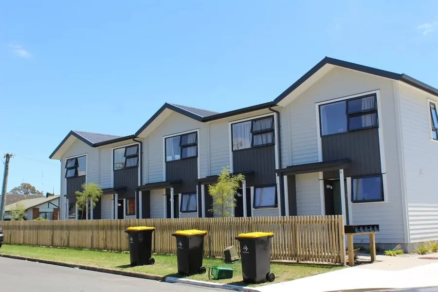 Completed townhouse units — residential development