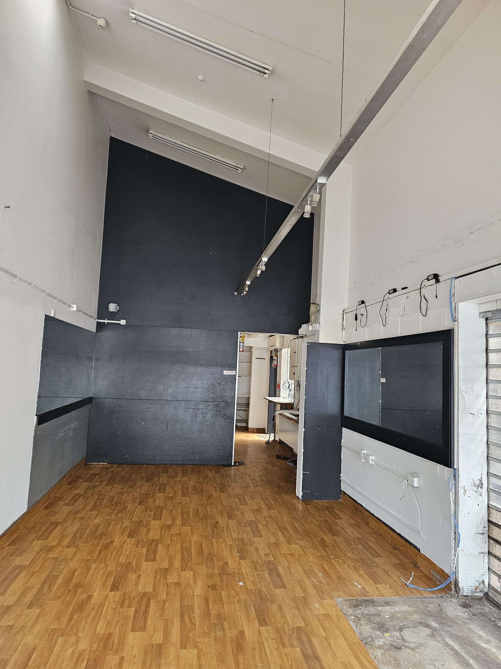 Empty shop interior before fit-out