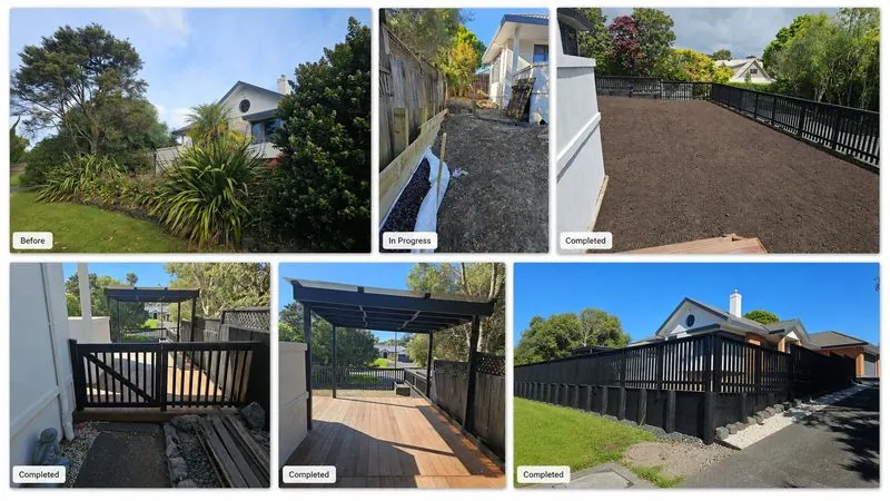 New timber deck and fence built by AKLHANDYBUILD in Auckland